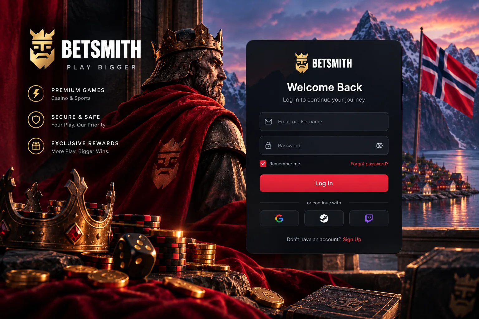 Betsmith innlogging og sikker kontotilgang